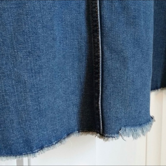 Nine West A-line, high low denim skirt - Picture 6 of 9
